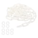 thumbnail image 1 of Cadena de plástico Uxcell, cadena de barrera de seguridad de 3 pies para control de multitudes, 1/4 pulgada blanca, 1 of 7