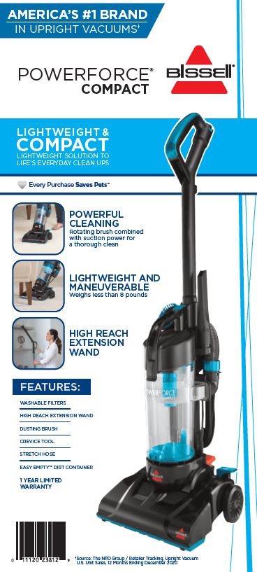 BISSELL Power Force Compact Bagless Vacuum, 2112 - image 8 of 9
