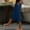 Blue, variant on Women'S Casual Capri Pants with Pockets Elastic Waist Summer Cropped Trousers Cotton Blend Joggers for Workout Lounge