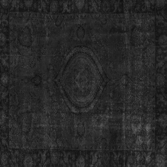 Ahgly Company Indoor Square Persian Gray Bohemian Area Rugs, 6' Square