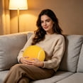 thumbnail image 5 of MMJ Simulated Tennis Ball Cushion Decorative Soft Plush Round Pillow for Home Sofa Chair Car Office Nap 7.87in, 5 of 6