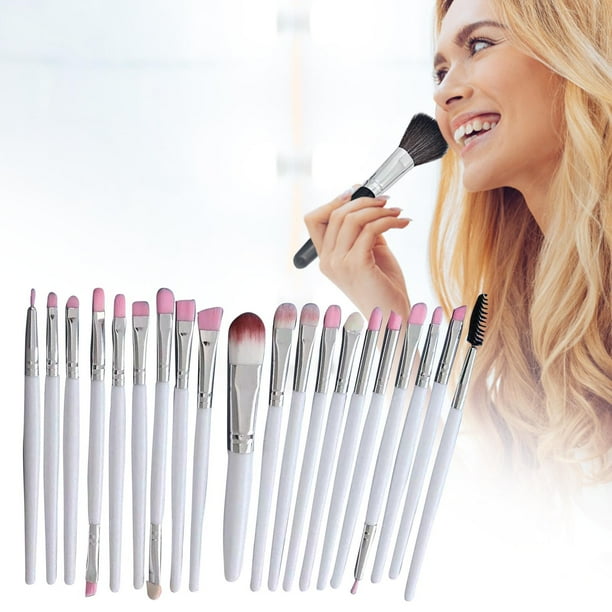 Brochas de maquillaje 20 Brochas para ojos Brochas de maquillaje Herramientas de belleza Brochas de maquillaje plegables