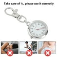 thumbnail image 3 of 2Pcs Round Keyring Watch Classic Nurse Students Pocket Watch Hanging Fob Watches, 3 of 6