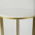 thumbnail image 3 of Mercana Tanner Marble & Gold Metal Bistro Table, 3 of 8