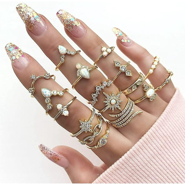 Gold finger ring for girl discount