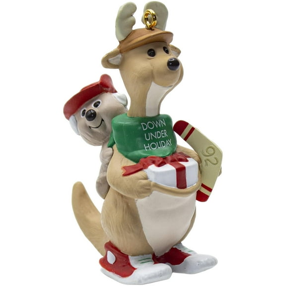 1992 Down-Under Holiday (Kangaroo) Hallmark Keepsake Christmas Tree Ornament - QX5144