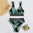 thumbnail image 5 of Eashery Tankinis for Women Plus Size Printed Tankini Sets with Boyshort Women Tankini Womens One Piece Swimsuits Green XL, 5 of 5