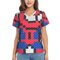 thumbnail image 1 of Spider-Man T-Shirt à Manches Courtes Col en V pour Femmes, 1 of 7