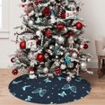 thumbnail image 5 of Picia Beautiful Butterflies Print Christmas Tree Skirt , Christmas Tree Skirt Ornaments for Merry Christmas Holiday Party Decorations Indoor Outdoor-36", 5 of 7