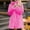 Hot Pink coat for women, variant on Usmixi Winter Faux Fur Coat for Women Plush Coat for Women Plus Size Casual Solid Stand Neck Fuzzy Fleece Overcoat Long Sleeve Open Front Ladies Outerwear Faux Fur Coat