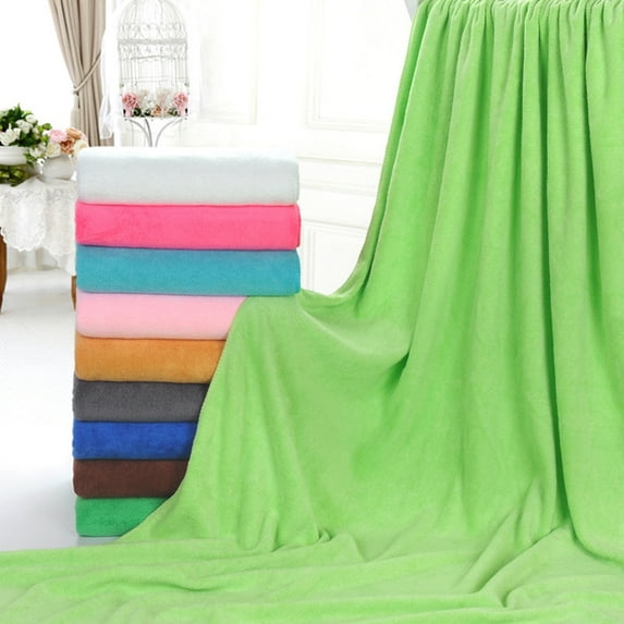 NUZYZ Solid Color Quick Drying Super Absorbent Swimming Bathroom Bath Towel