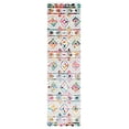 thumbnail image 2 of Safavieh Fiesta Shag Geometric Shag Runner Rug, Cream/Multi, 2'3" x 6', 2 of 12