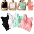 thumbnail image 2 of Women‘s Medium Support Cross Back Wirefree Removable Cups Yoga Sport Bra, 2 of 8