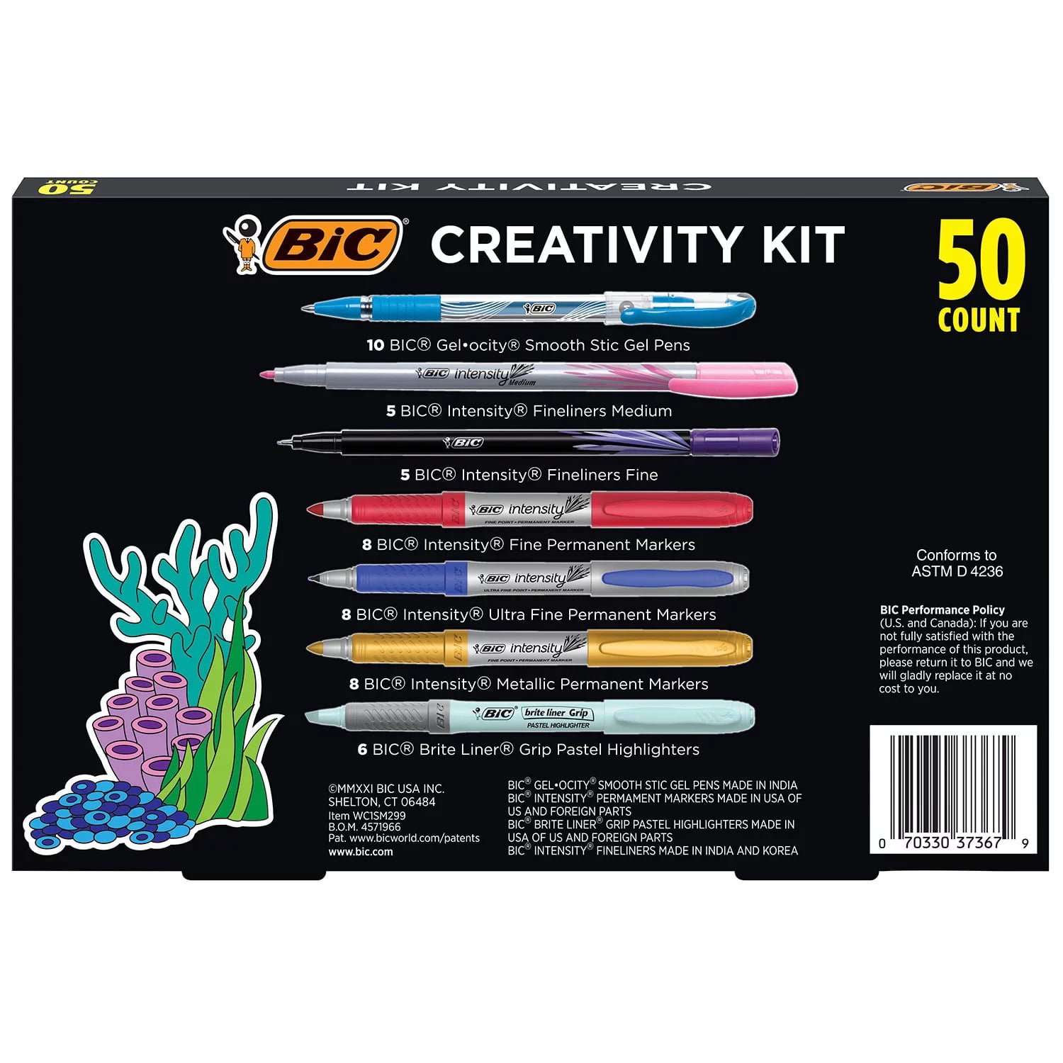 Bic Creativity Kit 50 Count