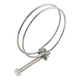 thumbnail image 2 of Yuarrent Abrazadera de aro de alambre de acero inoxidable de metal: abrazaderas de acero inoxidable 304 resistentes y resistentes a la Decoración del hogar 48-55, 2 of 6