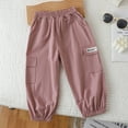 thumbnail image 3 of Hotiary Toddler Baby Baggy Cargo Pant Boys Girls High Waist Jogger Trouser Casual Elastic Waist Sweatpants with Pockets for 18 Months-5 Years, 3 of 8