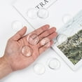 thumbnail image 5 of 10pc Transparent Glass Cabochons Half Round/Dome Clear 34.5~36x7.5mm, 5 of 8