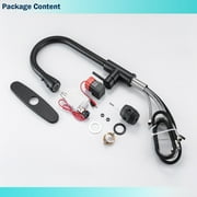 Matte Black Touch Sensor Kitchen Sink Faucet Pull Out Sprayer 10 inch Cover