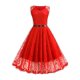 thumbnail image 1 of Vestido midi de encaje retro Rockabilly para mujer de los años 50 y 60, 1 of 5