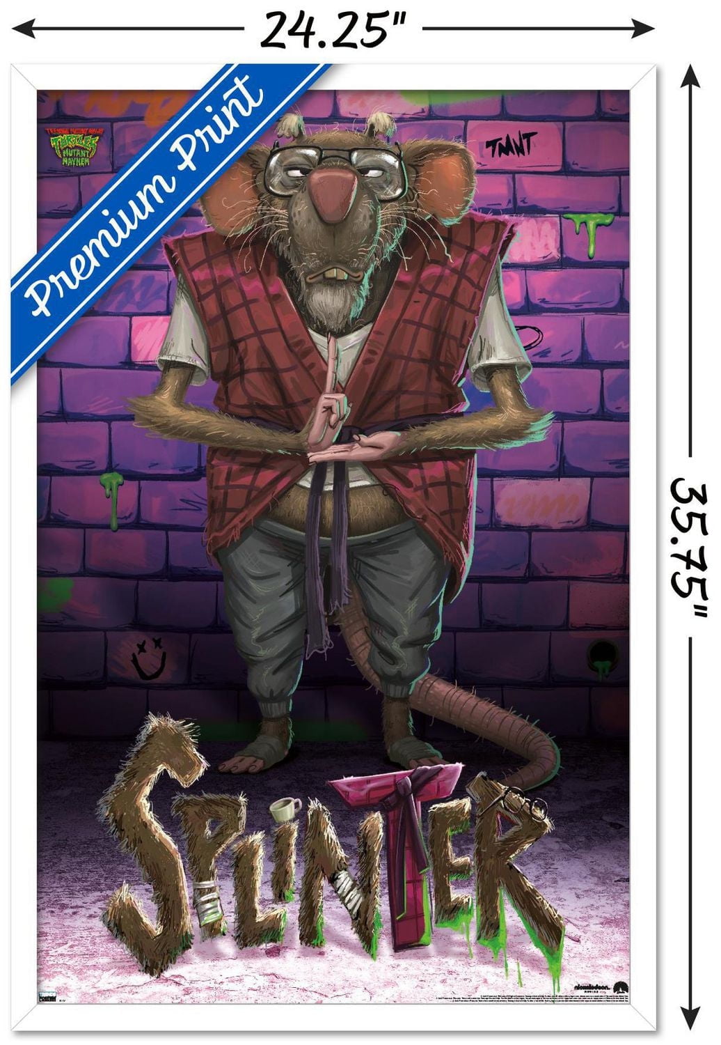 Teenage Mutant Ninja Turtles: Mutant Mayhem - Splinter Wall Poster, 22.375" x 34"