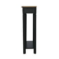 thumbnail image 2 of East at Main Marnie Slim Wood Console Table with Drawer and Shelf, Black, 2 of 6