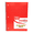 Red, variant on School Supply Boxes | (Color Varies - Blue, Black, Yellow, Red, or Green) College-Ruled 3 Subject Notebooks | 12 Pack | 10.5 IN x 8 IN (120 Sheets) Notebooks for School, Work & Office