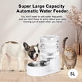 thumbnail image 6 of RIZZARI 5 L Stainless Steel Pet Water Fountain Set with Filter & Water Bottle, 6 of 7