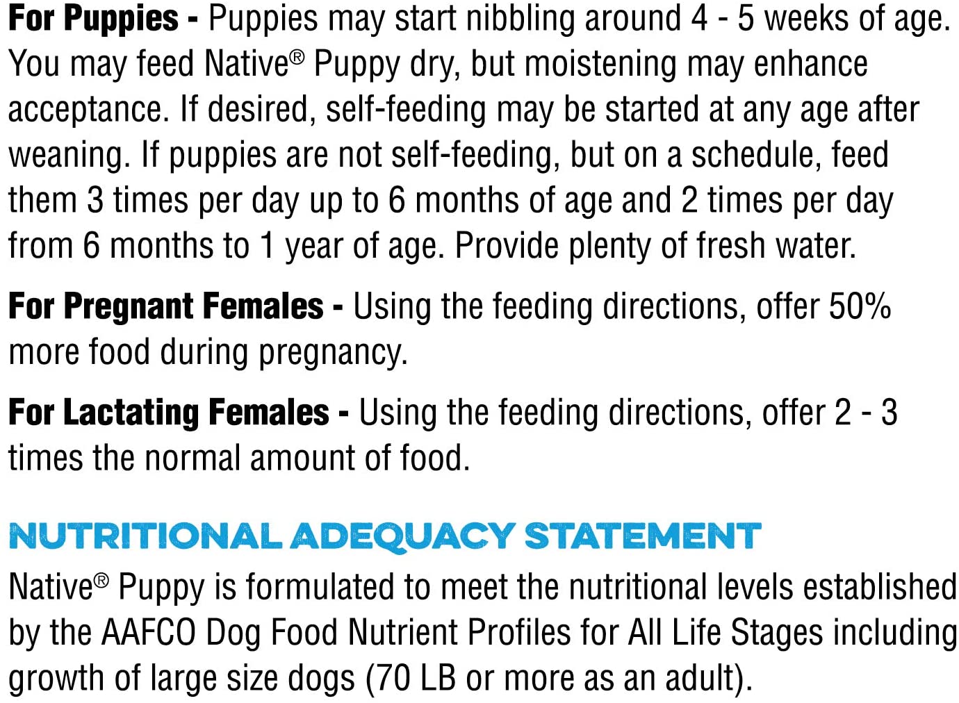 Buy NATIVE Performance Dog Food Puppy 2815 Chicken Meal and Rice Formula, 40Pound Online at