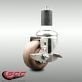 thumbnail image 2 of 3 Inch 316SS High Temp Glass Filled Nylon 1-5/8 Inch Stem Caster with Brake SCC, 2 of 2