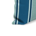 thumbnail image 3 of Jordan Manufacturing 12" x 18" Sanders Puff Blue and Gray Green Stripe Rectangular Outdoor Lumbar Throw Pillow (2 Pack), 3 of 10