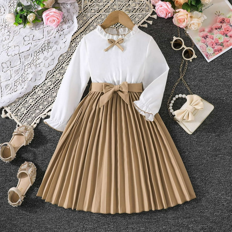 Luogenli Outfits for Girls 14-16 Green Autumn and Winter Long Sleeved Girls' White Top + Patchwork Folding Dress Teen Outfits for Girls 12-14 Cute Luogenli Outfits for Girls 14-16 Green Autumn and Winter Long Sleeved Girls' White Top + Patchwork Folding Dress Teen Outfits for Girls 12-14 Cute