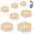 thumbnail image 2 of Wooden Hexagon Floating Shelves with Backs, Set of 7, Unfinished for Crafts and DIY Wall Décor: Modern, Geometric, Rustic, or Honeycomb, by Woodpeckers, 2 of 7