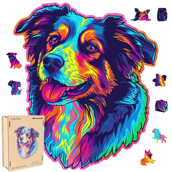 Puzzle Australian Shepherd Dog Reunion 200 piezas 25x28 cm