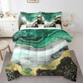 thumbnail image 1 of YST Marble Aesthetic 7pcs Comforter Set, Abstract Mountain Fluid Bedding, Full Size, 1 of 4