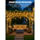 thumbnail image 4 of Guirnalda de luces solares Minetom de 132 pies y 400 LED, blanco cálido, impermeable, 4 of 9