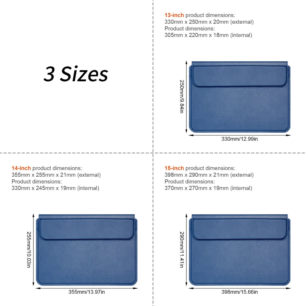 MOMOJIA Ergonomic 13/14/15.4inch Laptop Stand Sleeve Case for Offering Lightweight Portability Notebook Stand Computer Bag