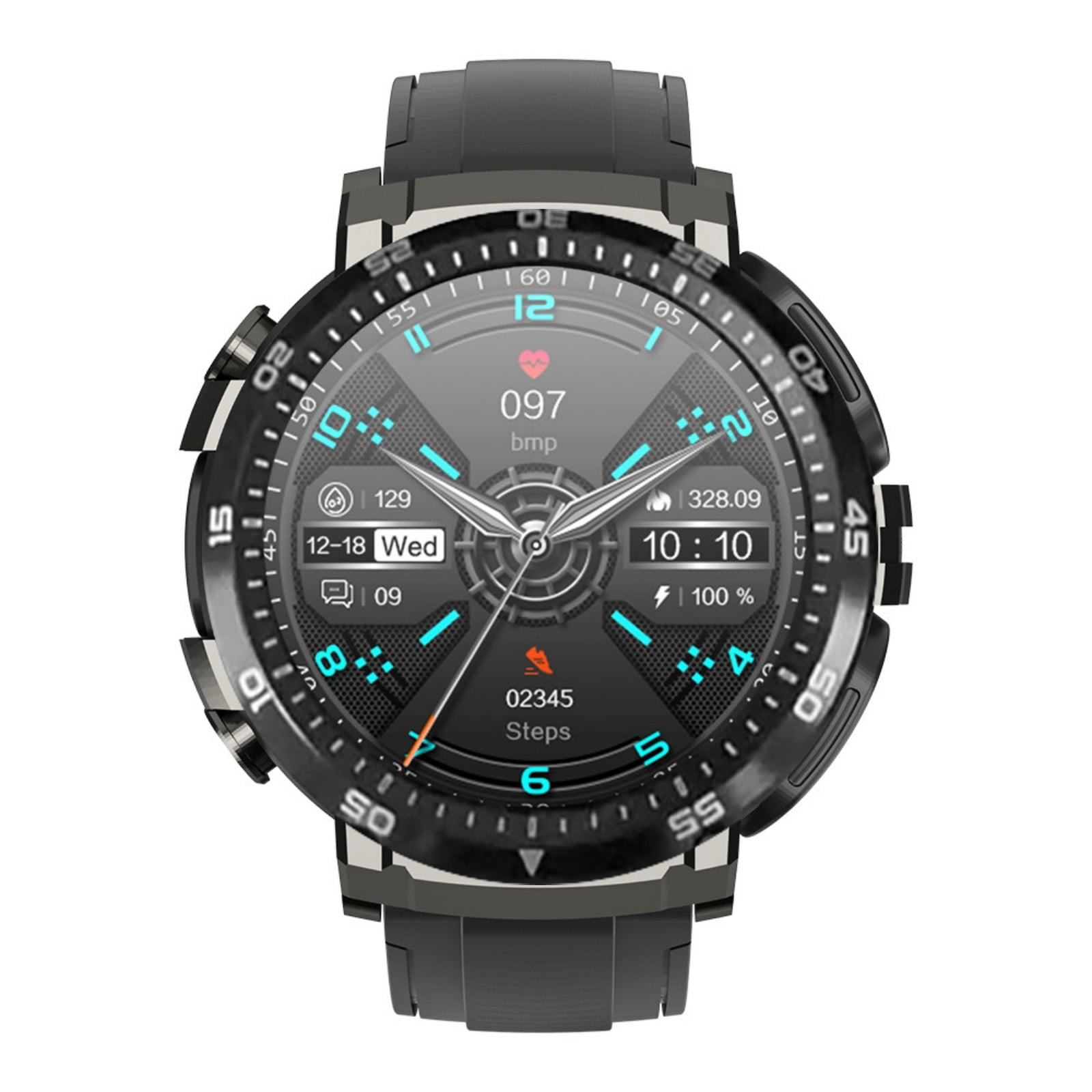 Bluetooth Headphones Smart Watch With Earbuds Round Fitness Watch 1.28 Inch Bluetooth Watch With Step Calories Sleep Monitor For IOS & Android Noise Cancelling Headphones