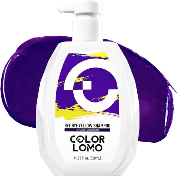 COLORLOMO Bye Bye Yellow Purple Shampoo,  Sulfate-Free Toning Shampoo for Blonde, Bleached, Highlighted & Silver Hair, Helps Neutralize Brassy & Yellow Tones 11.83 fl oz