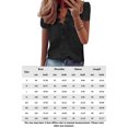 thumbnail image 2 of Blusas De Verano Camiseta suelta para mujer con volantes simples, camisas para mujer, blusas para mujer (negro XL) Ygjytge para Mujer Negro T S, 2 of 8