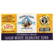 Angle View: Henry & Lisa’S Natural Seafood Canned Albacore Tuna, Low Sodium, 5 Oz
