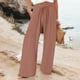 thumbnail image 1 of WILLBEST Pantalones Casuales de Mujer, Cintura Alta, Pierna Ancha, Elásticos, Estampados de Verano con Bolsillos para Salidas Diarias E Informales. Extra Grande, 1 of 4