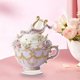 thumbnail image 4 of CaiYueKe Romantic Heart Teacup Acrylic Ornament Decorative Gift for Couples Valentine's Day Anniversary Wedding Home Decor Kitchen Desk Tabletop Decoration Love Present Souvenir Collectible, 4 of 9