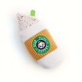 thumbnail image 5 of Adorable Latte Design Plush Squeaky Dog Toy - Durable Chew & Interactive Play Toy for Small Breeds, Soft Texture with Star Pups Coffee Cup Detail, Dog Plush Toy, 5 of 5