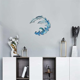 thumbnail image 3 of Decoración de pared de delfín de metal, decoración artística, arte, decoración de acuario oceánico para el hogar-A, 3 of 5