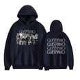 thumbnail image 1 of GUE Double Sided Pattern Hoodies For Unisex Vintage Pullovers,2XL,Navy blue, 1 of 4