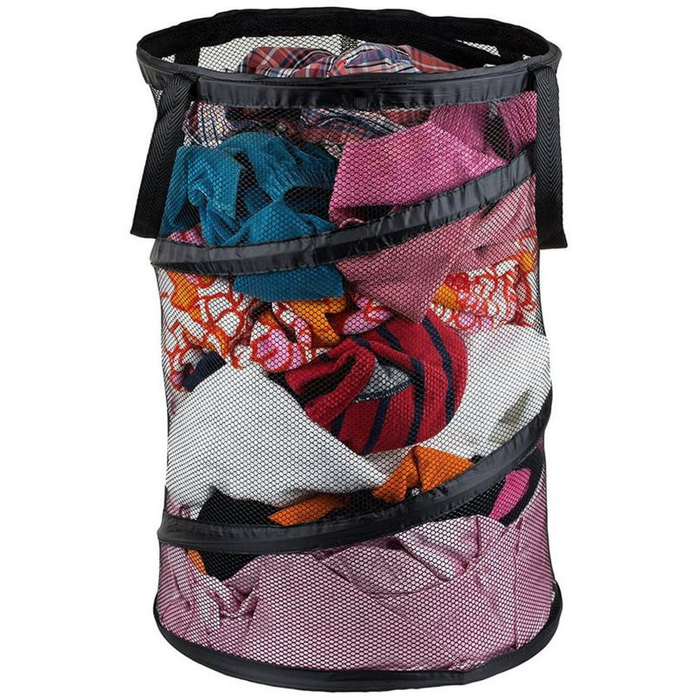 Greenco, Heavy Duty, Space Saver, Folding Popup Portable Mesh Laundry