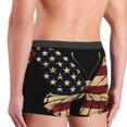 thumbnail image 4 of Rateoe Patriotic USA Butterfly Art Mens Boxer Briefs Poly Spandex Performance Boxer Briefs Underwear Hem Boxer Briefs - Large, 4 of 8