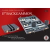Classic Games Collection 15" Attache Backgammon Set