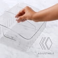 thumbnail image 2 of YouCopia FreezeUp Freezer Bin 12", Clear Fridge Storage Organizer with Adjustable Dividers and Handles, 2 of 5