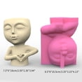 thumbnail image 6 of Love Girl Concrete Silicone Mold Flowerpot Clay Cement Home Garden Flower Pots, 6 of 12